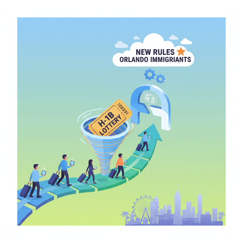 H-1B Visa Lottery FY2027: New Rules & How Orlando Immigrants Can - Concept