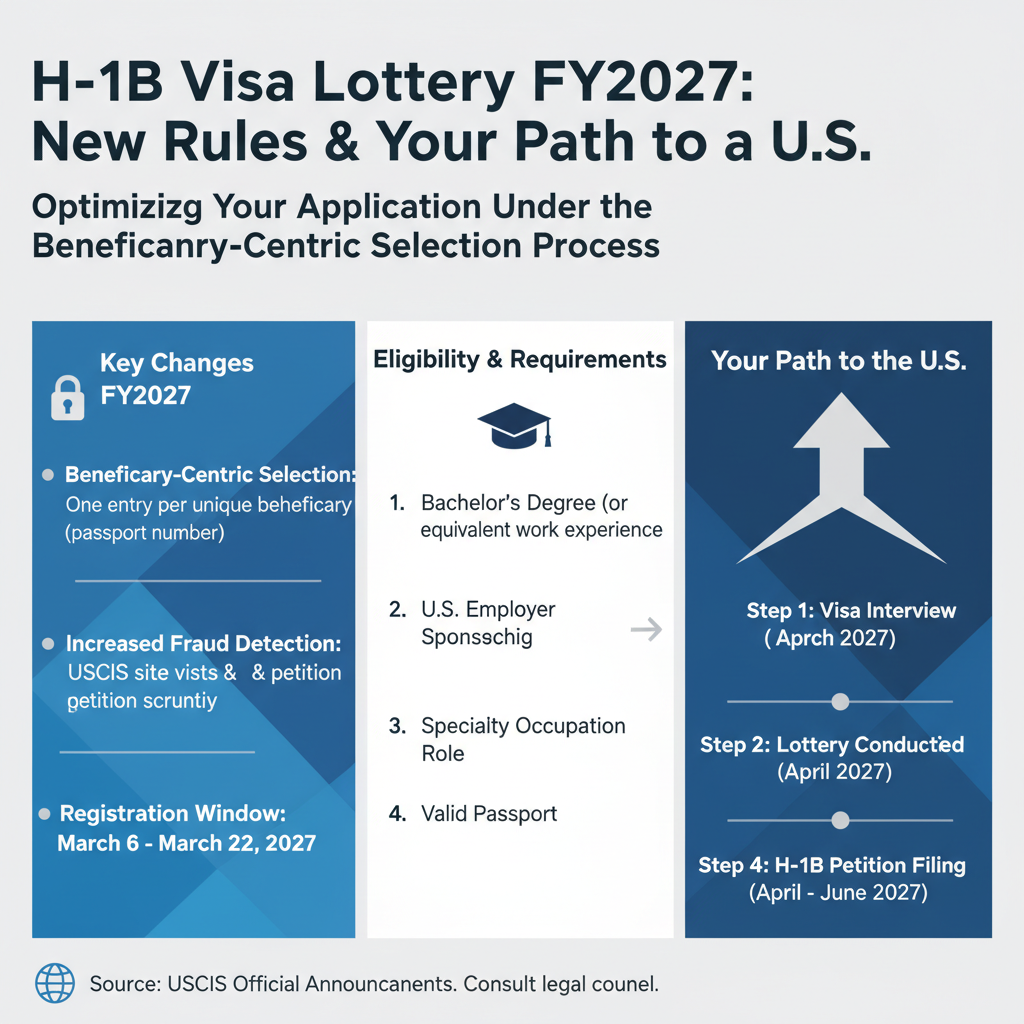 Lotería H-1B FY2027: Nuevas Reglas y Su Camino a EE. UU. - Key Statistics
