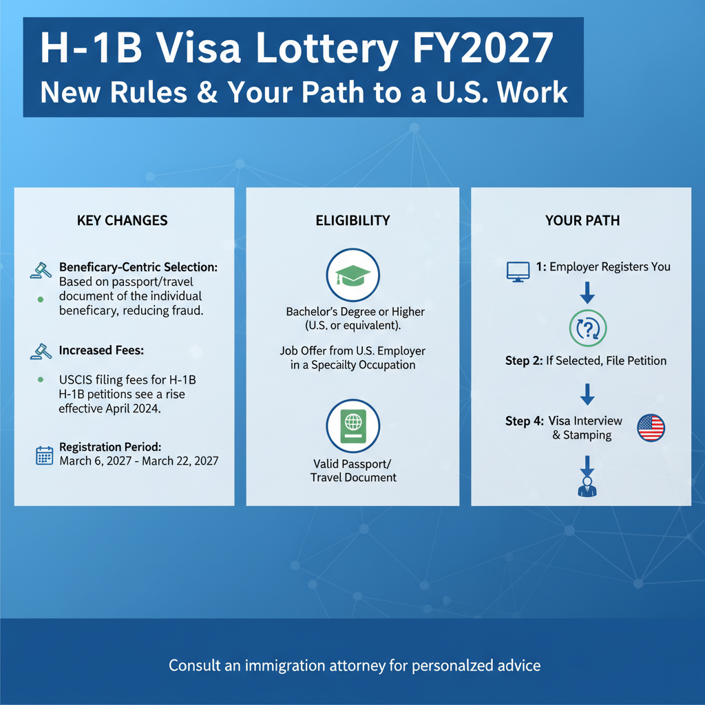 H-1B Visa Lottery FY2027: New Rules & Your Path to a U.S. Work - Key Statistics