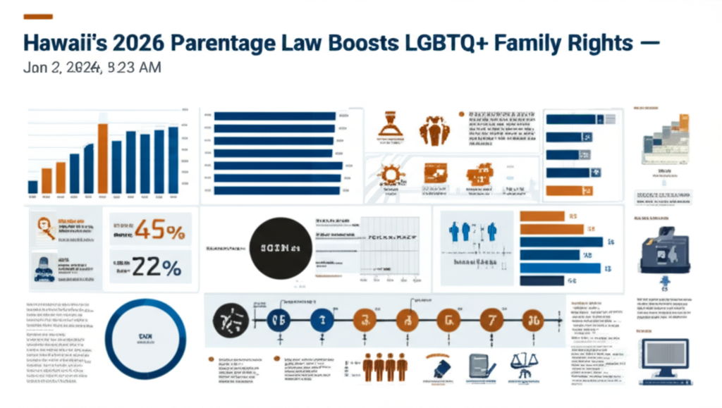 La Ley de Filiación de Hawái de 2026 Impulsa los Derechos de las Familias LGBTQ+ — 2 de enero de 2026, 9:23 AM - Key Statistics