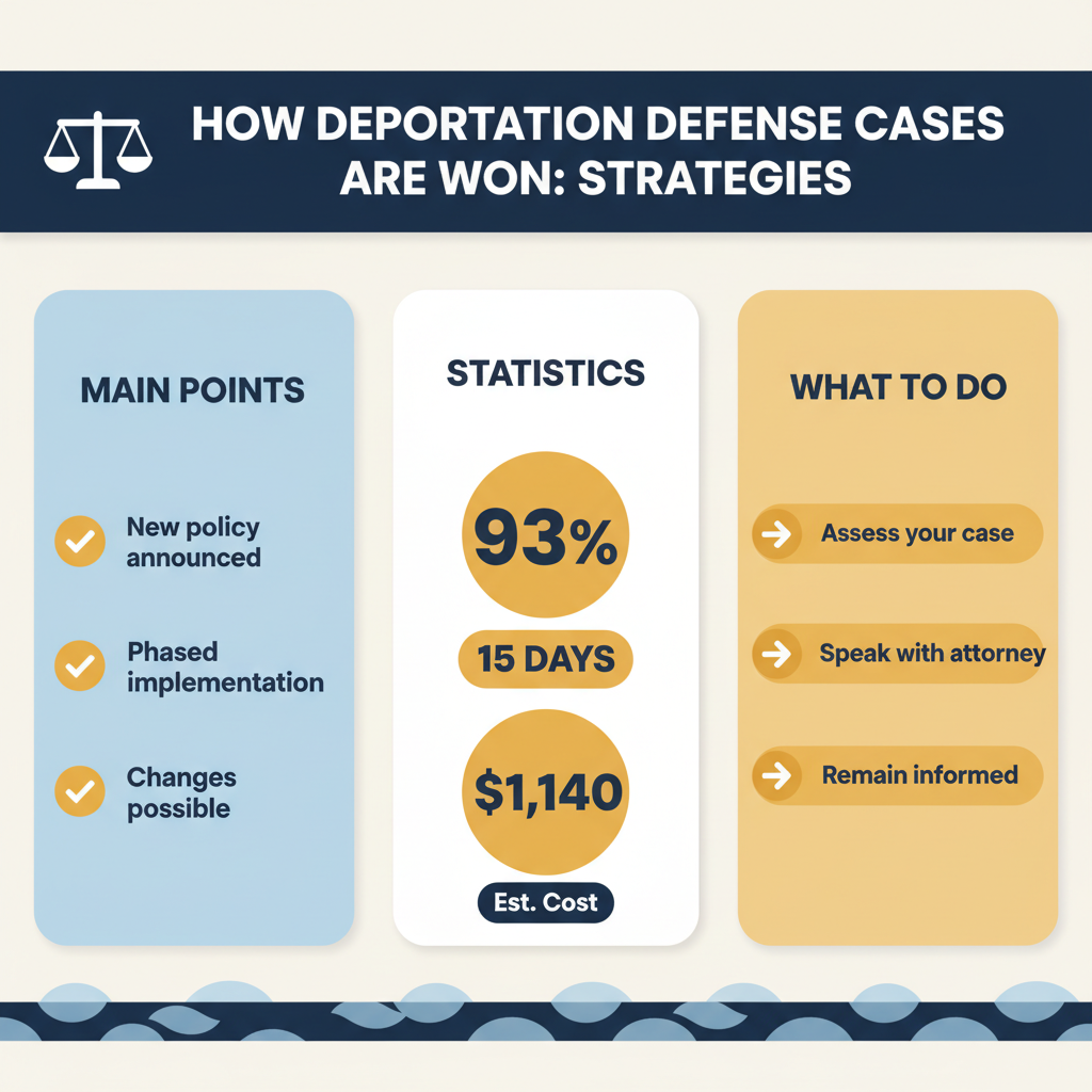 Cómo Se Ganan los Casos de Defensa contra la Deportación: Estrategias, Plazos y Esperanza - Key Statistics