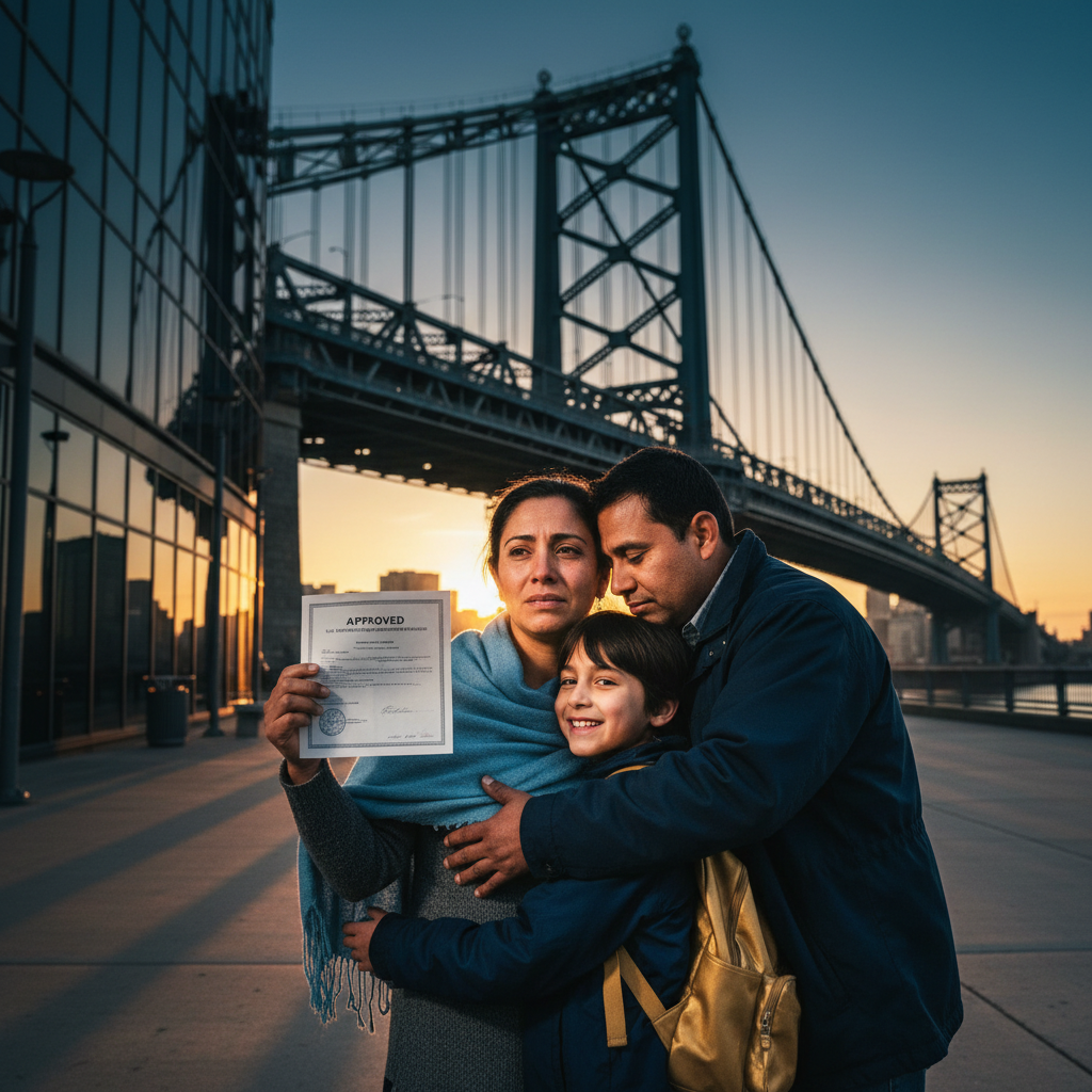 Immigration concept illustration