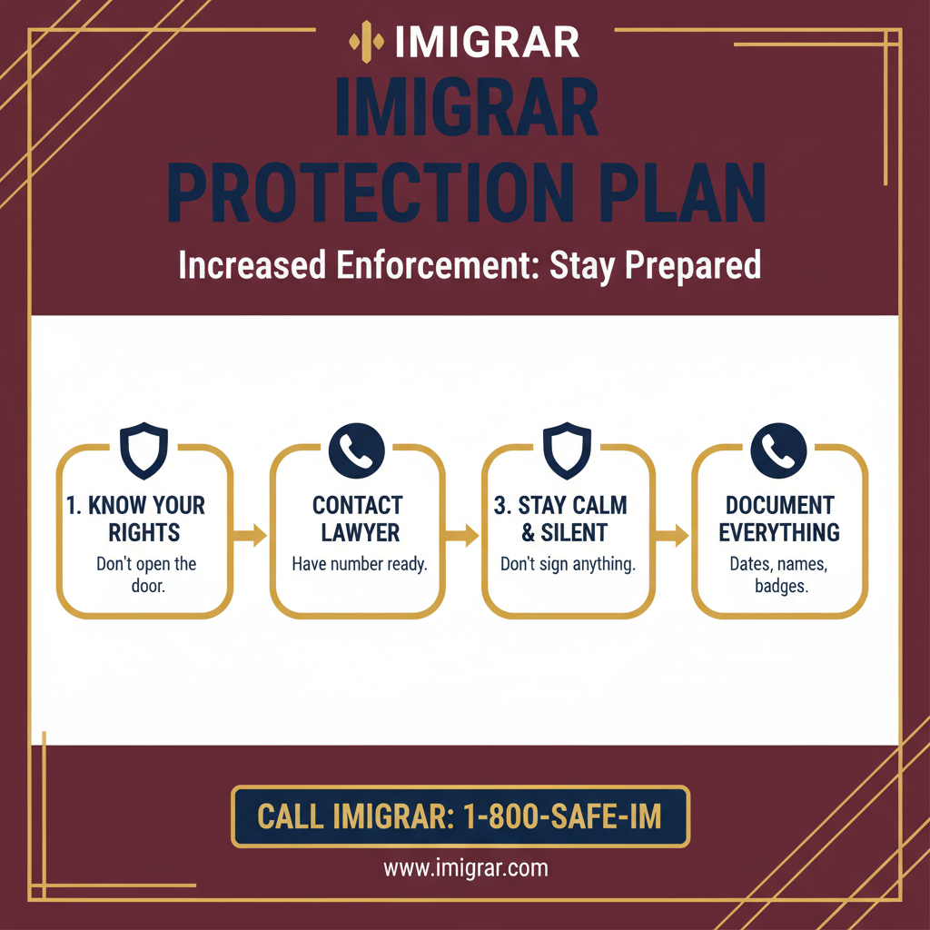Immigration process infographic