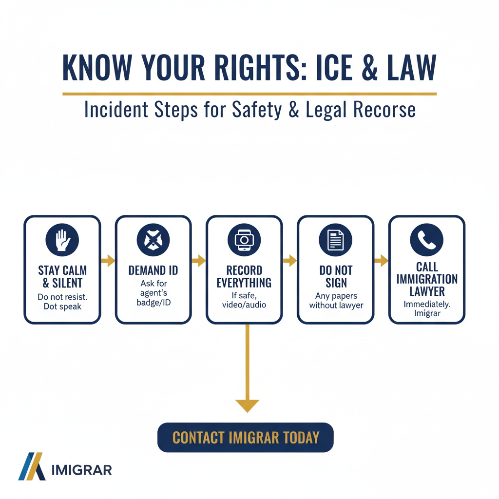 Immigration process infographic