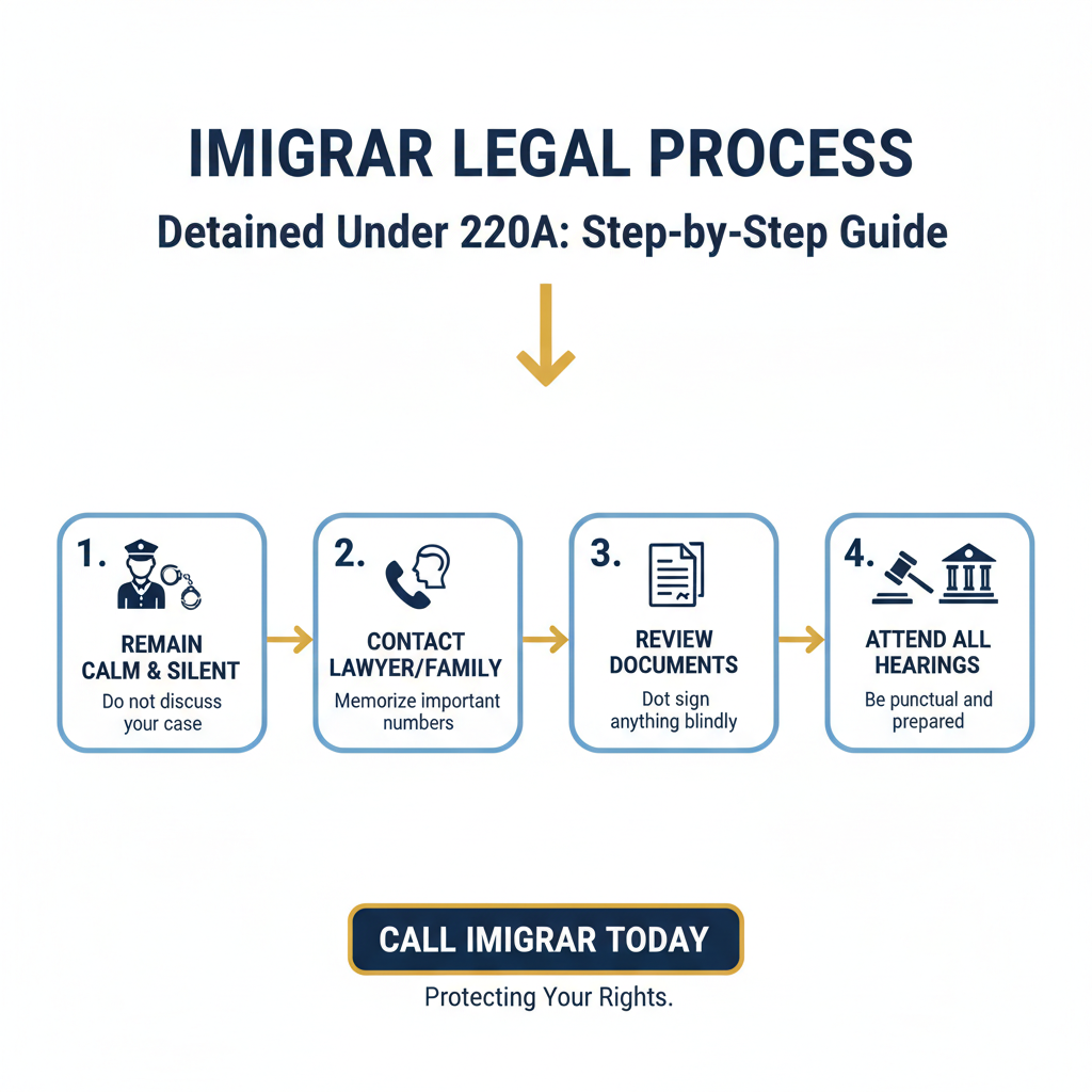 Immigration process infographic