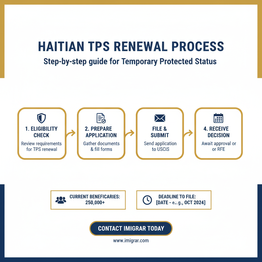 Immigration process infographic