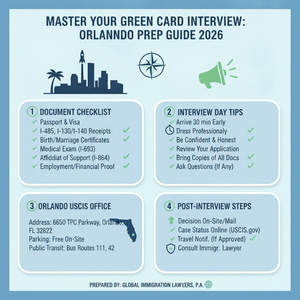 Master Your Green Card Interview: Orlando Prep Guide 2026 - Key Statistics