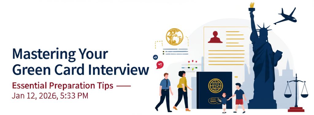 Domina tu Entrevista de Green Card: Consejos Esenciales - Concept