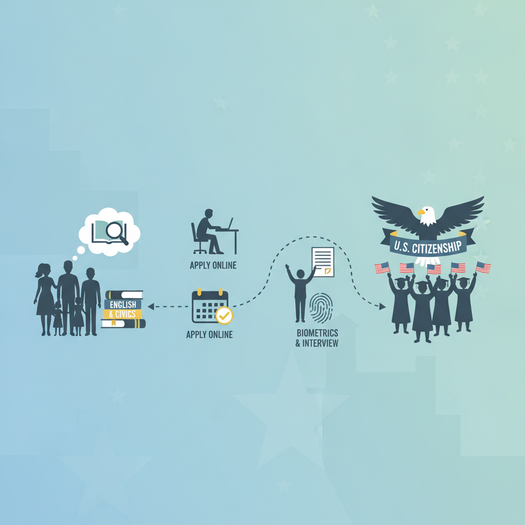 Naturalization Test 2026: Preparing for New Civics & English - Concept
