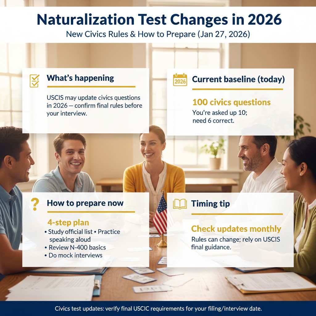 Naturalization Test Changes in 2026: New Civics Rules & How to Prepare — Jan 27, 2026, 9:24 PM - Key Statistics
