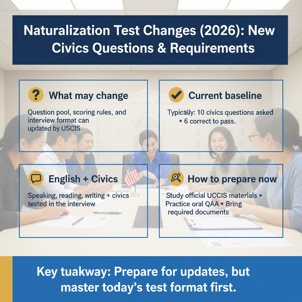 Naturalization Test Changes in : New Civics Que... - Key Statistics