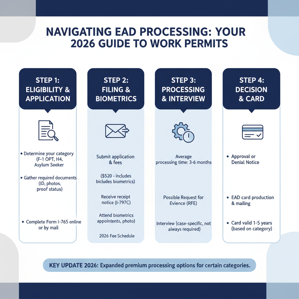 Permiso de Trabajo (EAD) 2026: Guía Completa para Inmigrantes en Florida - Key Statistics