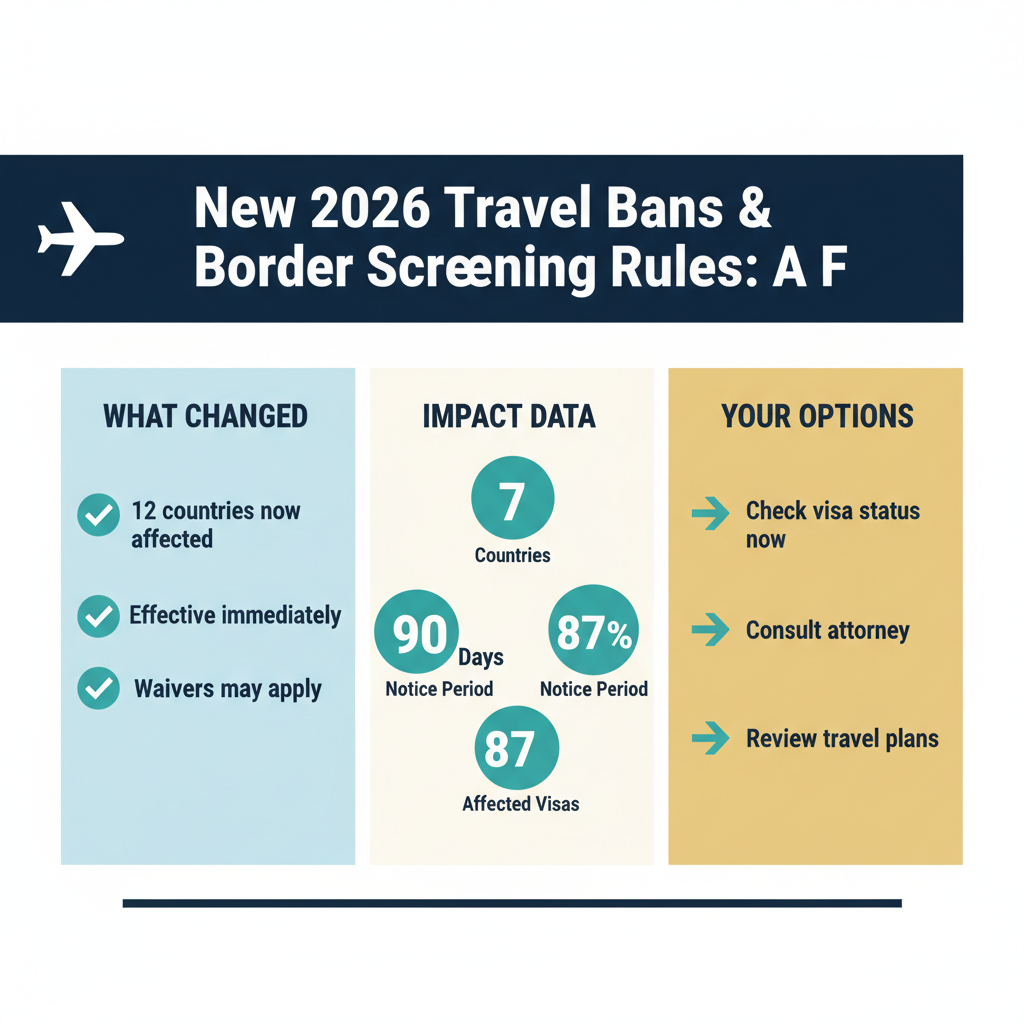 Nuevas prohibiciones de viaje y normas de control fronterizo 2026: guía para familias — 10 de enero de 2026, 6:01 a. m. - Key Statistics