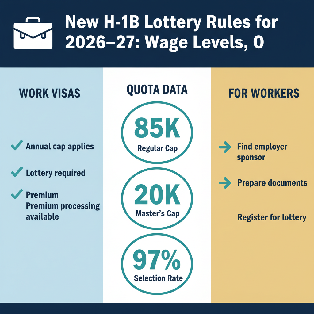 Nuevas reglas de la lotería H-1B para 2026–27: niveles salariales, probabilidades y pasos a seguir — 10 de enero de 2026, 9:01 p. m. - Key Statistics