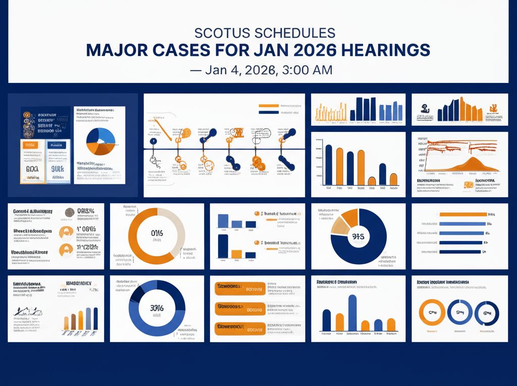 SCOTUS programa casos importantes para audiencias en enero de 2026 — 4 de enero de 2026, 3:00 AM - Key Statistics
