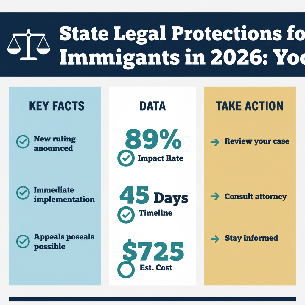 Protecciones legales estatales para inmigrantes en 2026: Tus derechos y recursos - Key Statistics