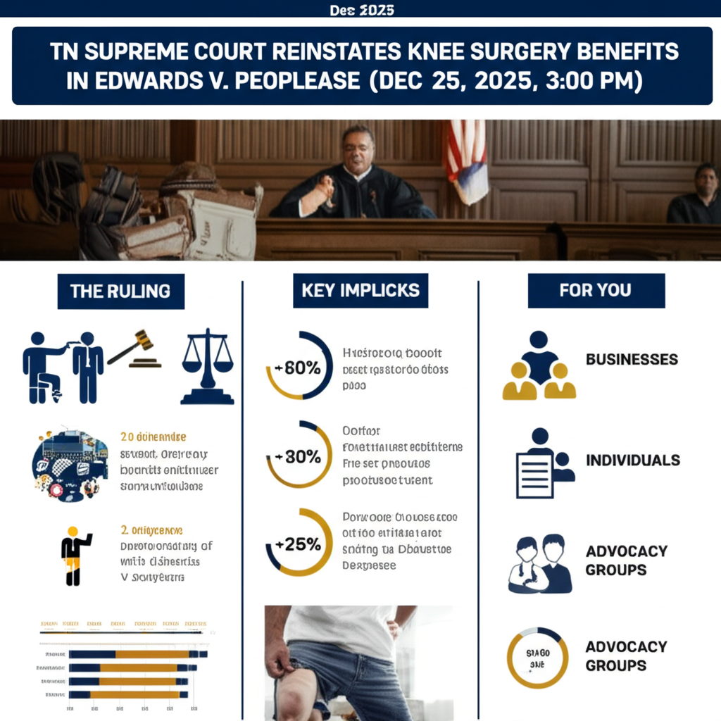 TN Supreme Court Reinstates Knee Surgery Benefits in Edwards v. Peoplease (Dec 22) — Dec 25, 2025, 3:00 PM - Key Statistics