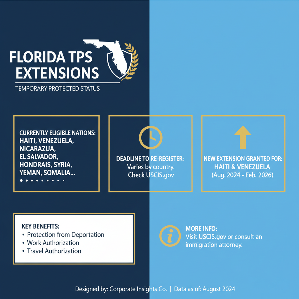 TPS Extended: What the Latest News Means for Florida Immigrants - Key Statistics