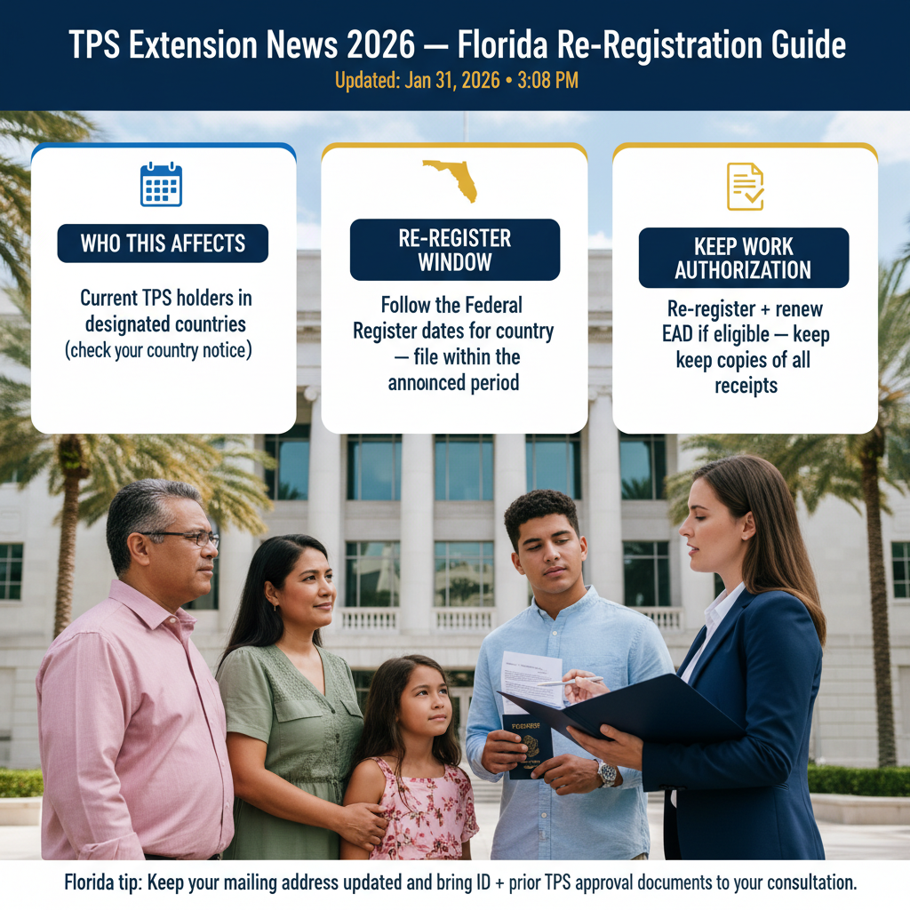 TPS Extension News 2026: What It Means in Florida & How to Re-Register — Jan 31, 2026, 3:08 PM - Key Statistics