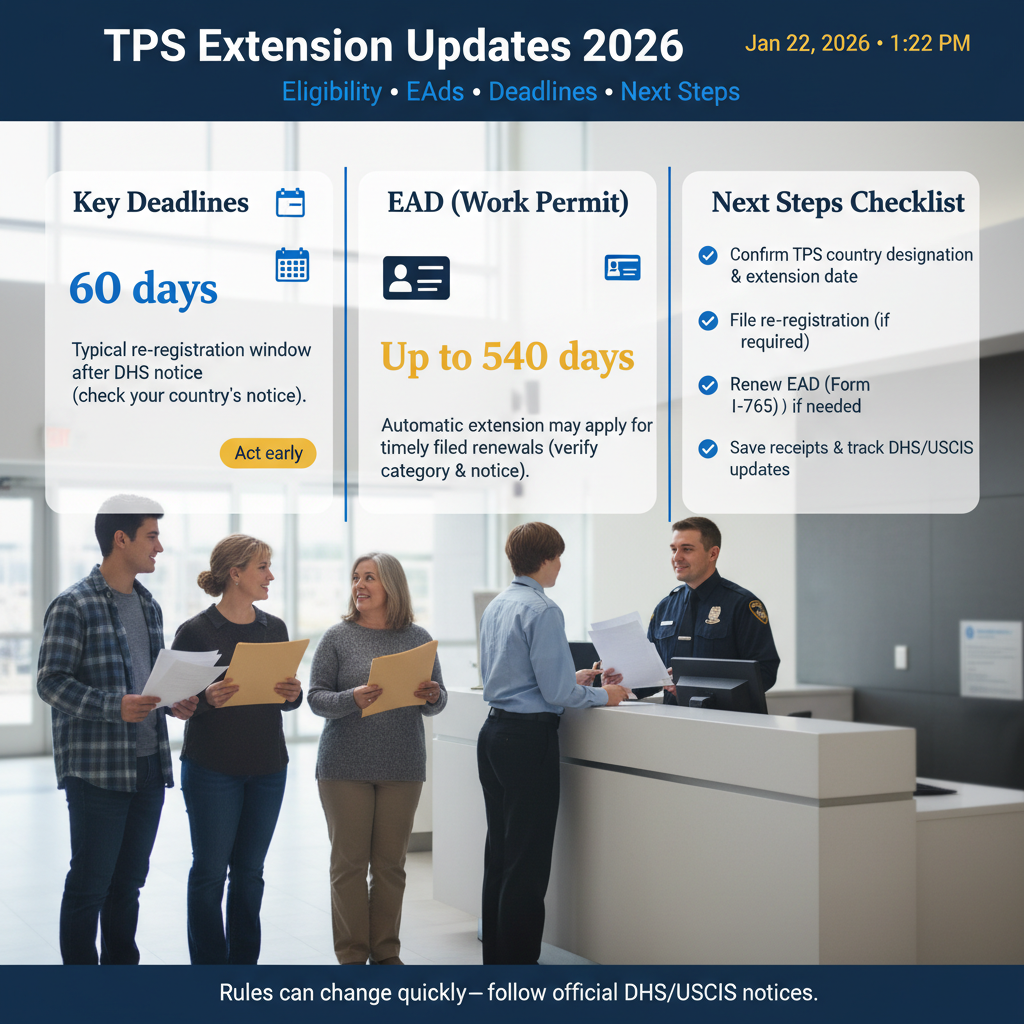 TPS Extension Updates 2026: Eligibility, EADs, Deadlines & Next Steps — Jan 22, 2026, 1:22 PM - Key Statistics