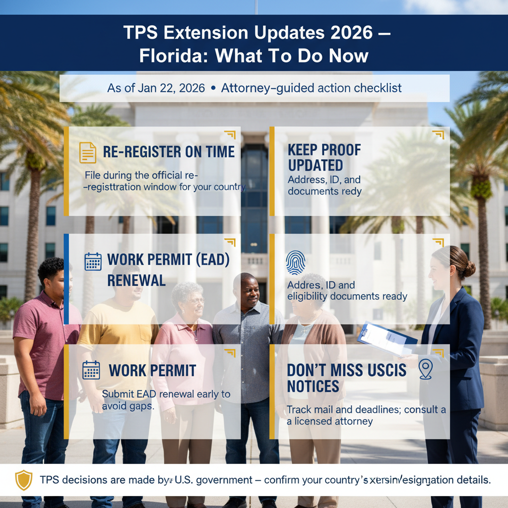 TPS Extension Updates 2026: What Florida Immigrants Must Do Now — Jan 22, 2026, 12:47 PM - Key Statistics