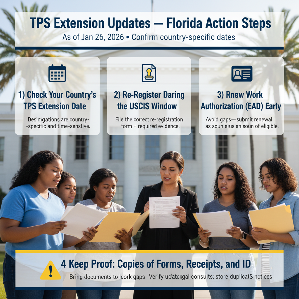 TPS Extension Updates 2026: What Florida Immigrants Must Do Now — Jan 26, 2026, 9:11 AM - Key Statistics