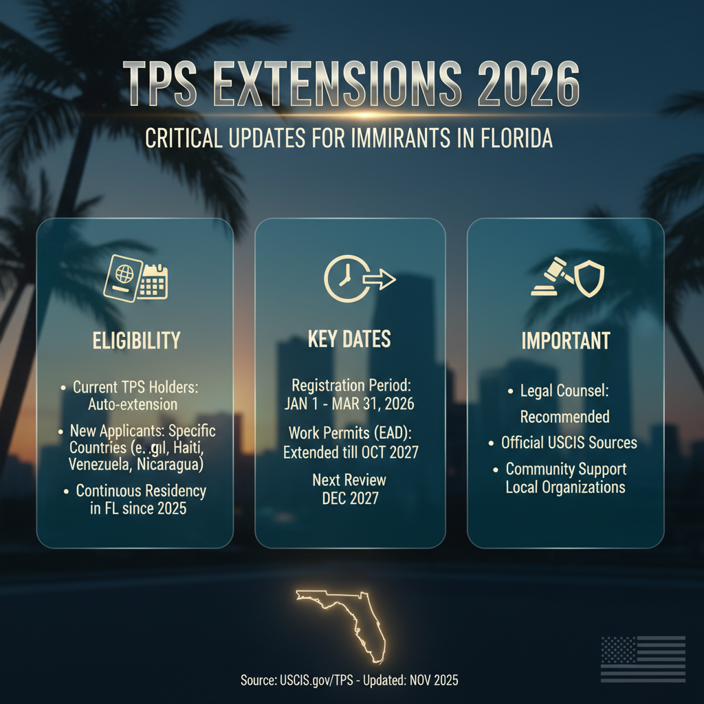TPS Extensions 2026: Critical Updates for Immigrants in Florida - Key Statistics