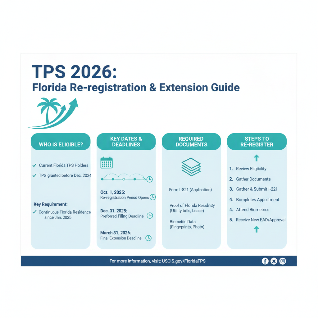 TPS 2026: Guía Completa de Extensiones y Re-registros para Florida - Key Statistics