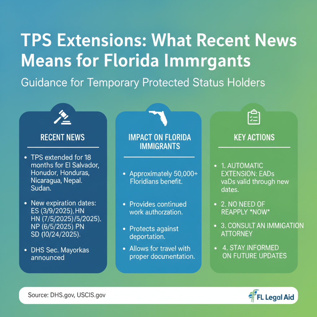 Extensiones TPS 2026: Guía Completa para Inmigrantes en Florida - Key Statistics