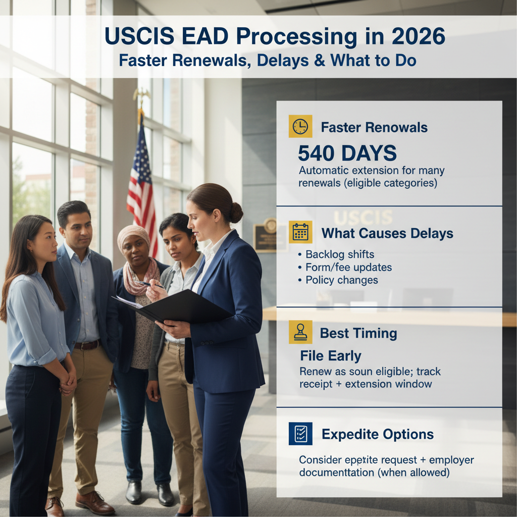 USCIS EAD Processing in 2026: Faster Renewals, Delays & What to - Key Statistics