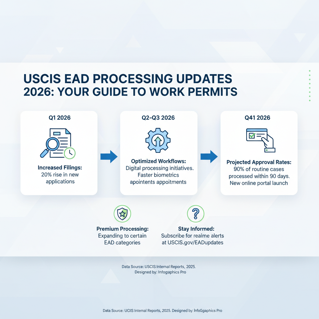 Actualizaciones EAD 2026: Guía Completa de Permisos de Trabajo USCIS - Key Statistics