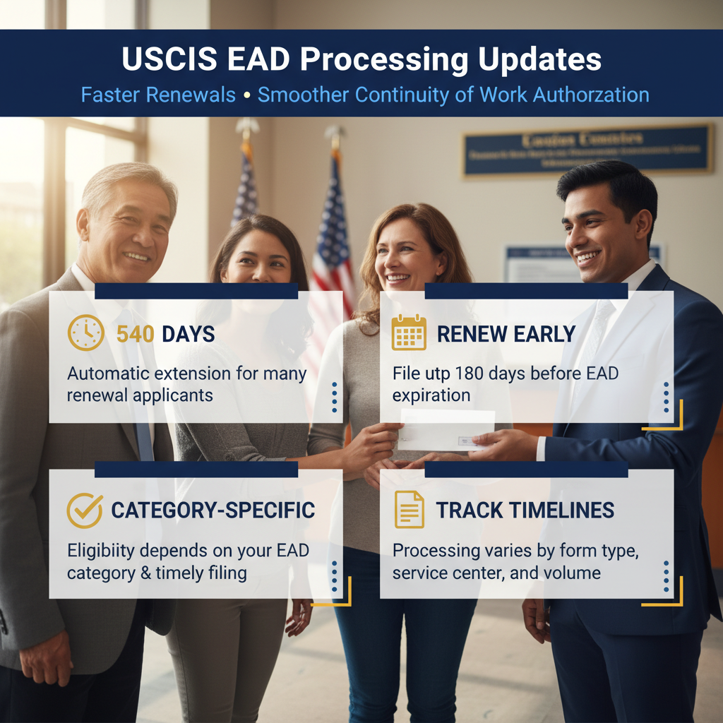 USCIS EAD Processing Updates: Faster Renewals, ... - Key Statistics