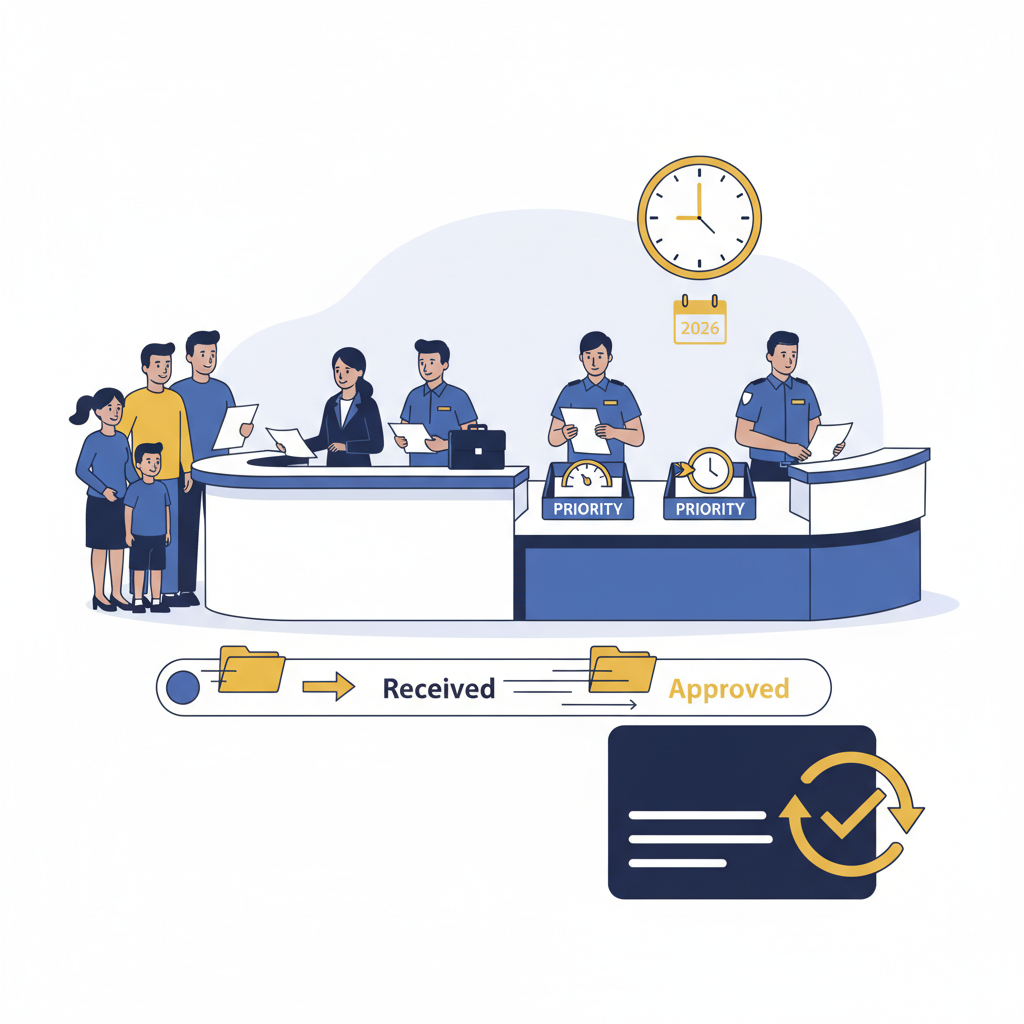 Permisos de Trabajo EAD 2026: Procesos Más Rápidos y Renovaciones - Concept