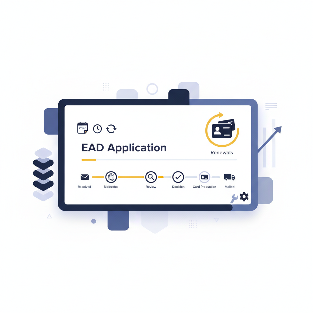 EAD 2026: Tiempos de USCIS, Renovaciones y Cómo Evitar Retrasos - Concept