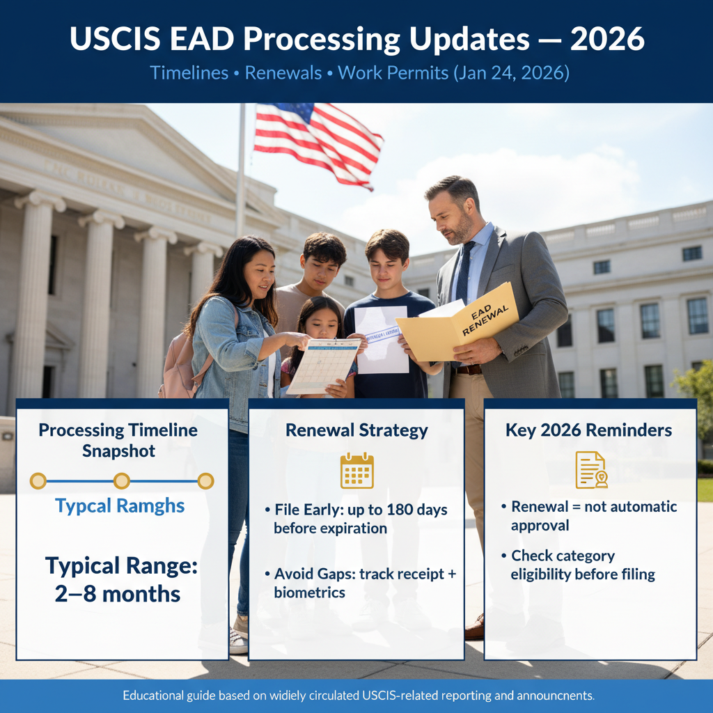 EAD en 2026: Tiempos USCIS, Renovaciones y Cómo Evitar Retrasos - Key Statistics