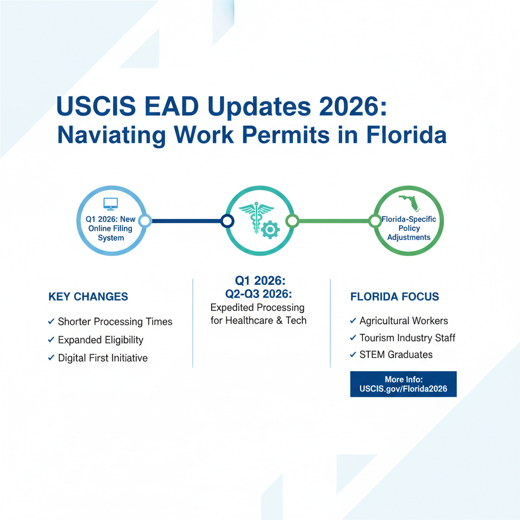 USCIS EAD Updates 2026: Navigating Work Permits in Florida - Key Statistics
