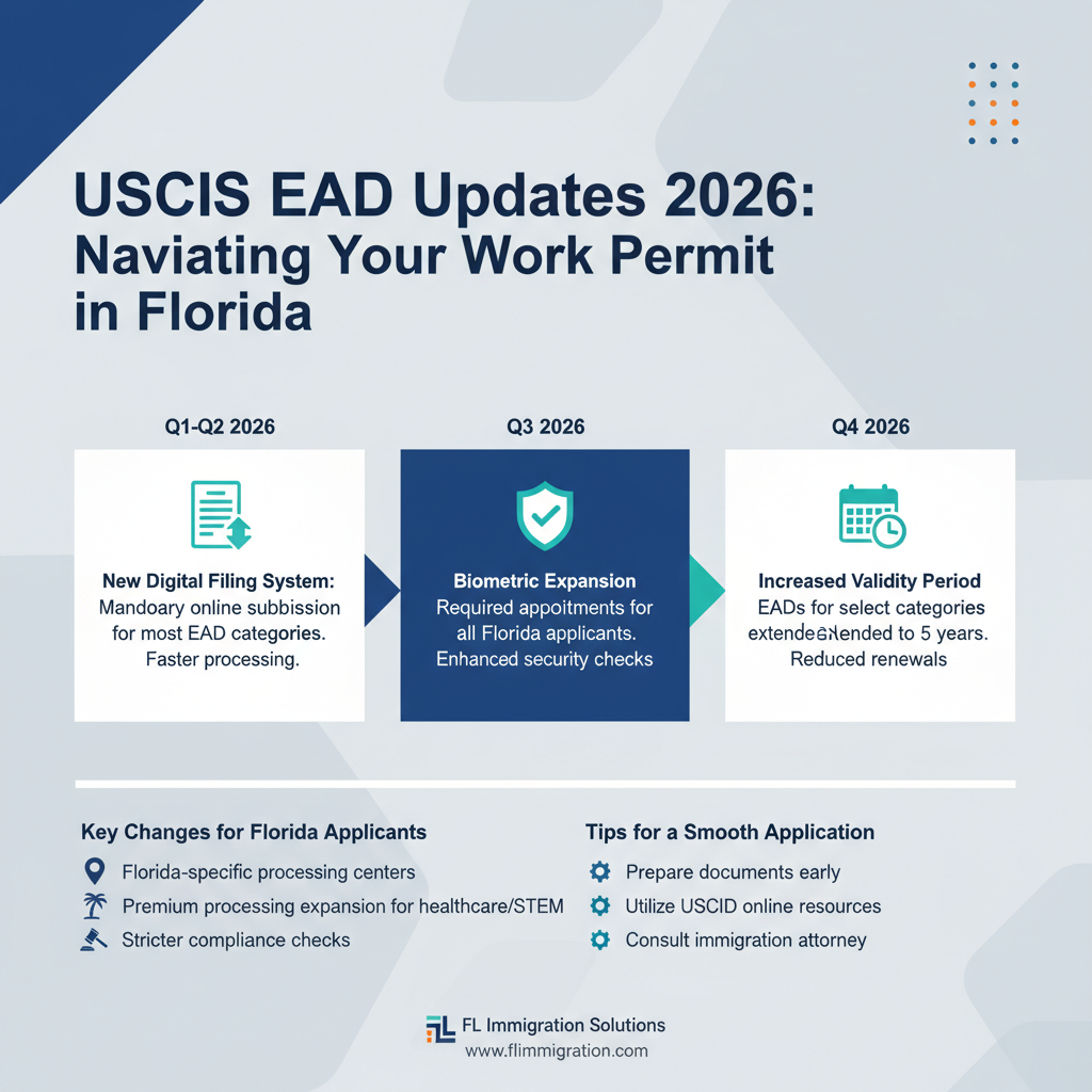 USCIS EAD Updates 2026: Navigating Your Work Permit in Florida - Key Statistics