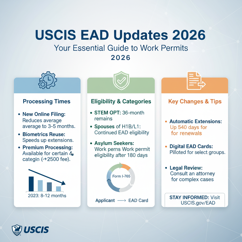 EAD 2026: Guía Esencial de Permisos de Trabajo USCIS para Inmigrantes - Key Statistics