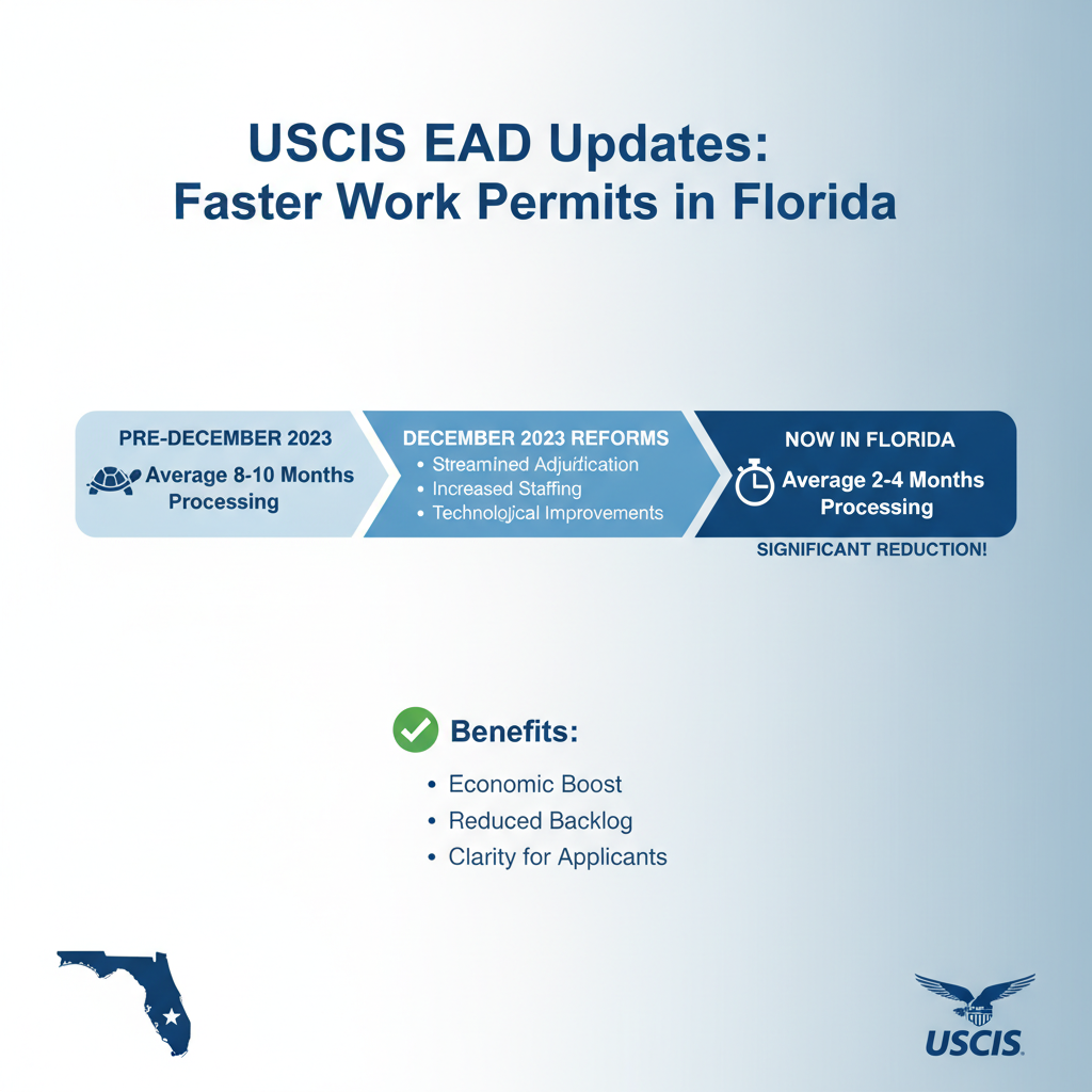 USCIS EAD Updates: Your Guide to Faster Work Permits in Florida - Key Statistics