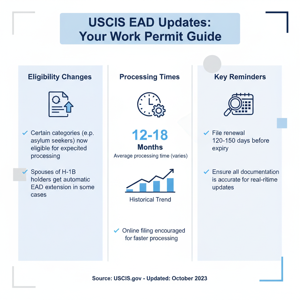Guía EAD USCIS 2026: Permisos de Trabajo en Orlando y Florida - Key Statistics