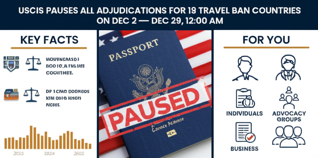 USCIS Pauses All Adjudications for 19 Travel Ban Countries on Dec 2 — Dec 29, 2025, 12:00 AM - Key Statistics