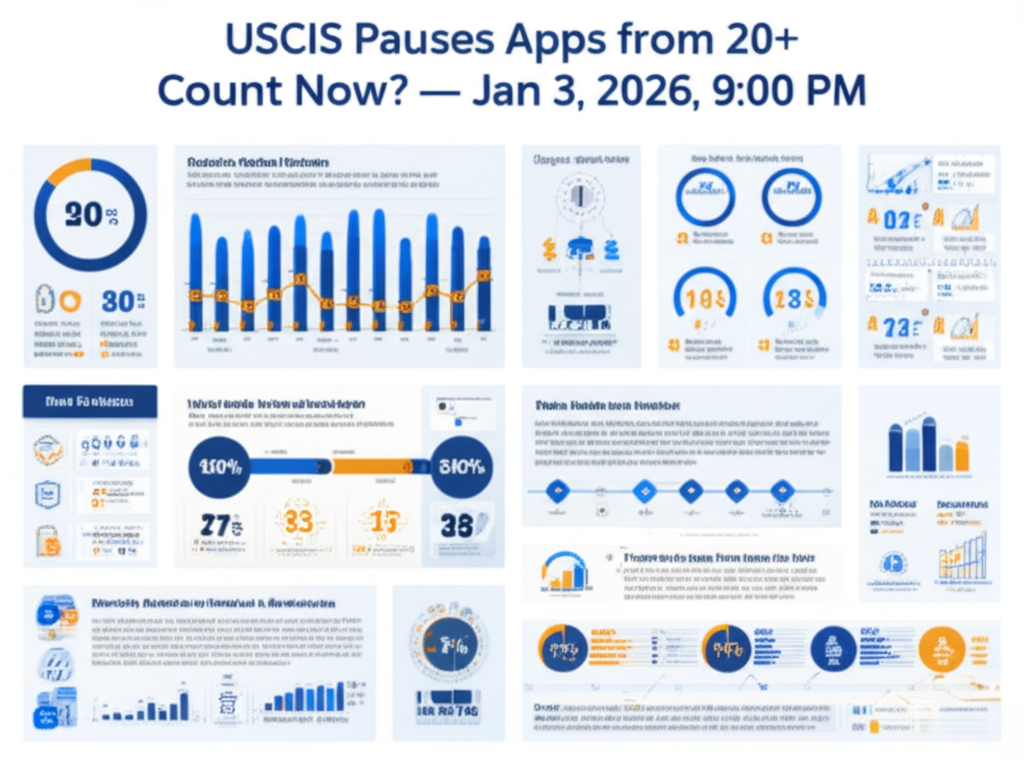 USCIS Pausa Solicitudes de 20+ Países: ¿Qué Hacer Ahora? — 3 de enero de 2026, 9:00 PM - Key Statistics