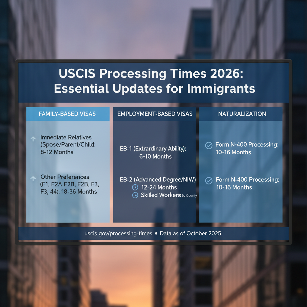 USCIS Processing Times 2026: Essential Updates for Immigrants - Key Statistics
