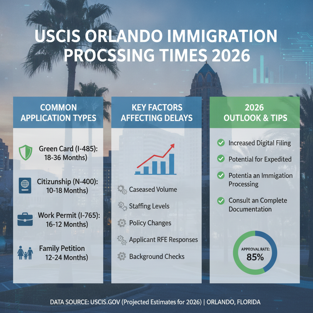 USCIS Processing Times 2026: Guide for Orlando Immigrants - Key Statistics