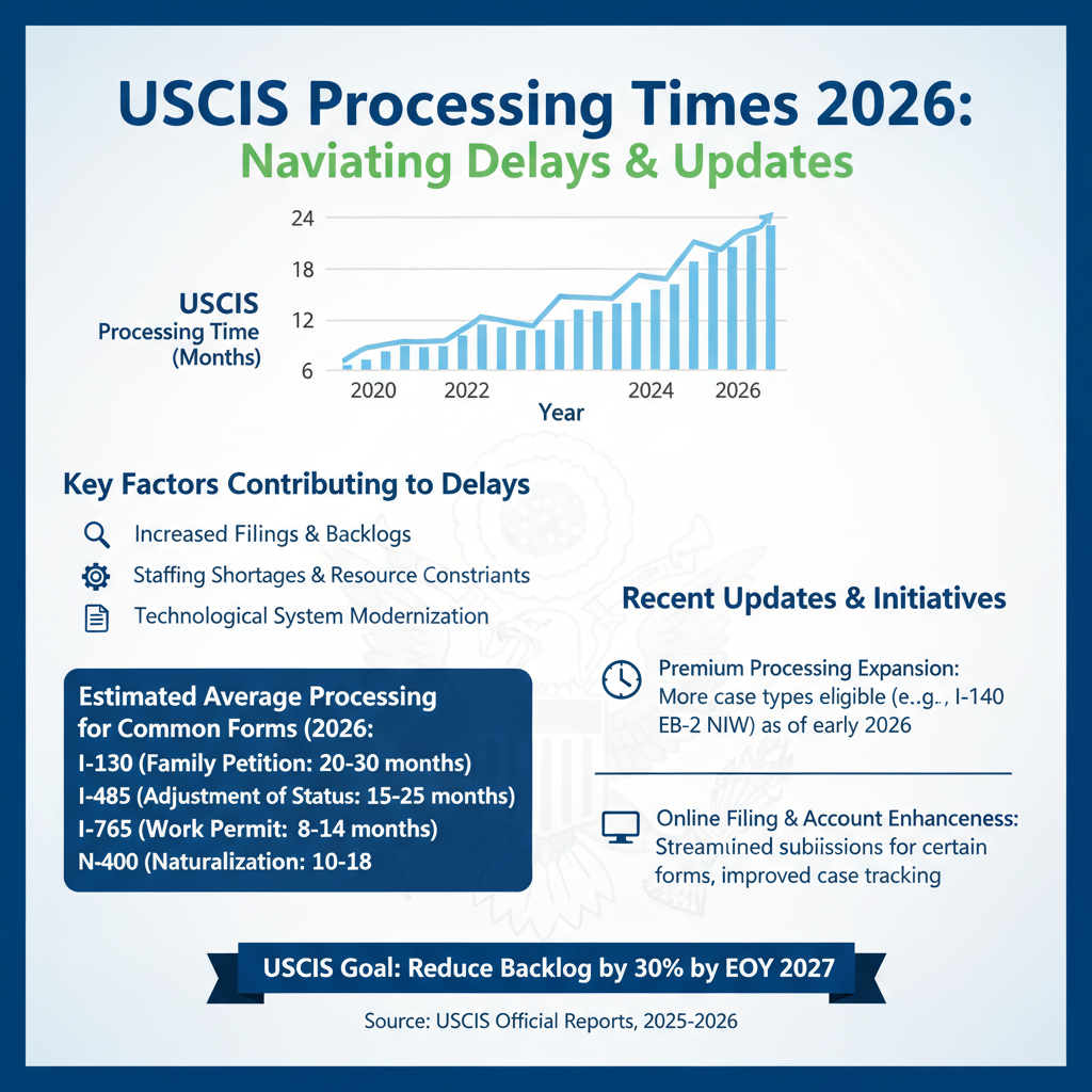 USCIS Processing Times 2026: Navigating Delays & Updates - Key Statistics