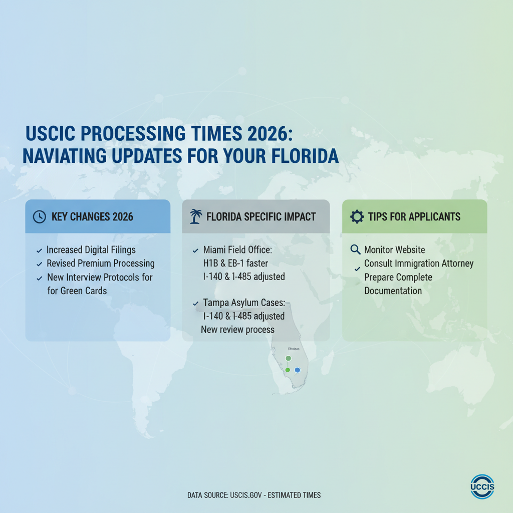 Tiempos de Procesamiento USCIS 2026: Guía para Inmigrantes en Florida - Key Statistics