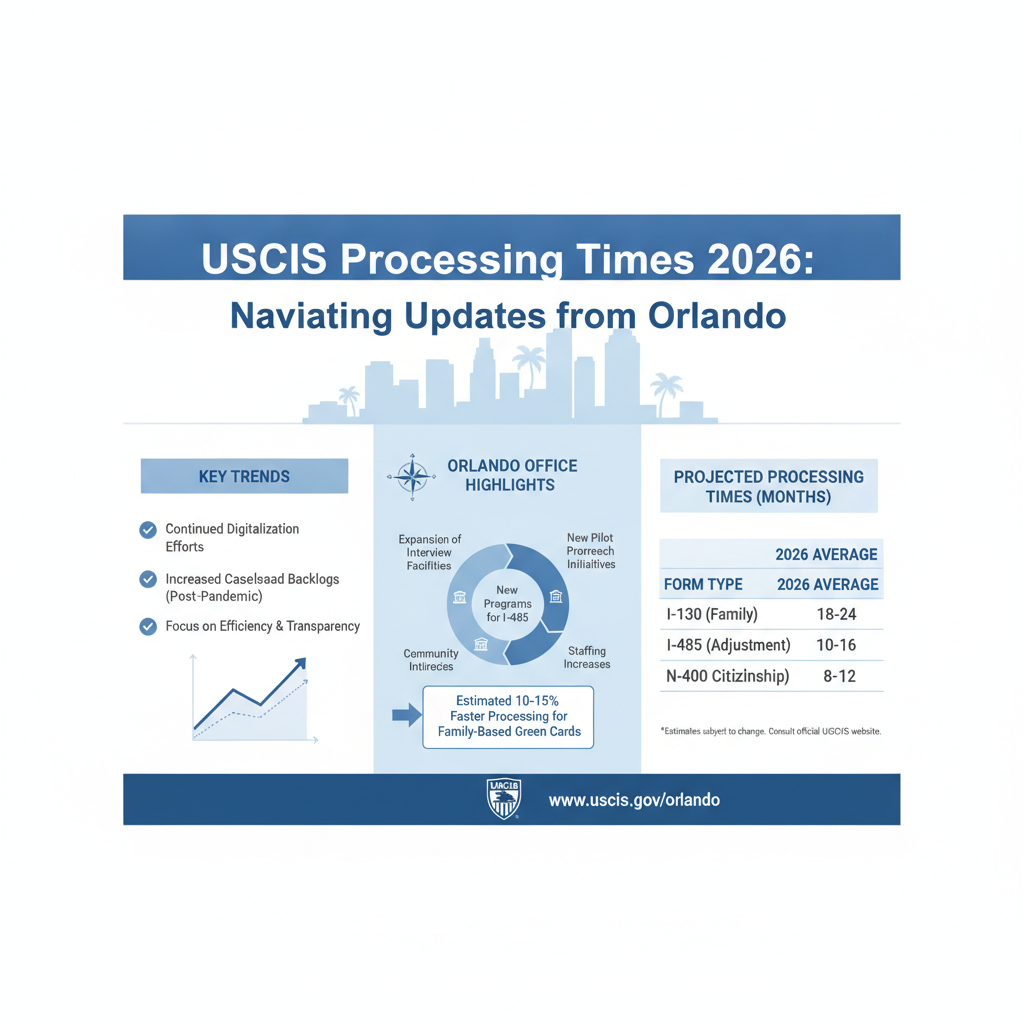 USCIS Processing Times 2026: Navigating Updates from Orlando - Key Statistics