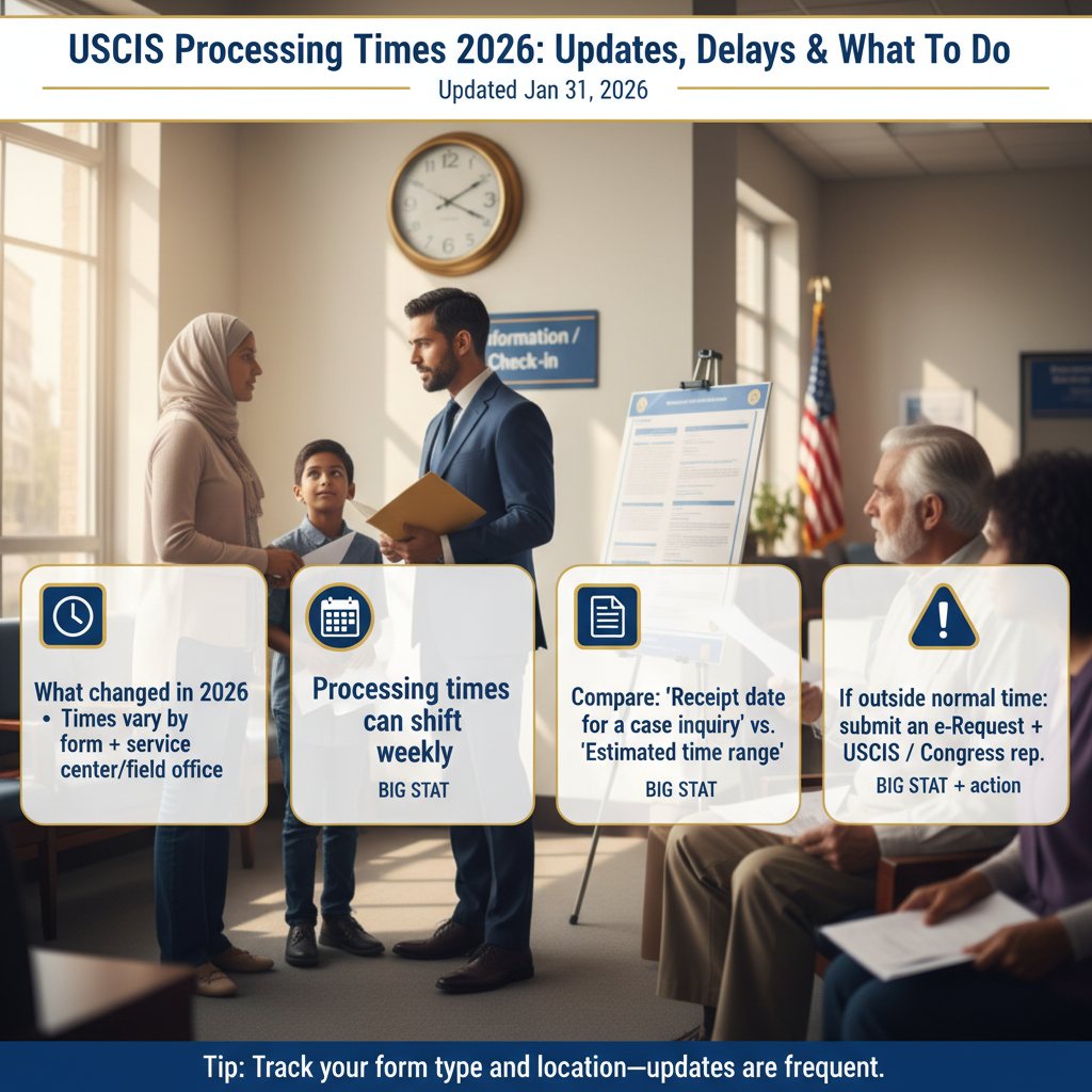 Tiempos de Procesamiento USCIS 2026: Cambios, Retrasos y Soluciones - Key Statistics