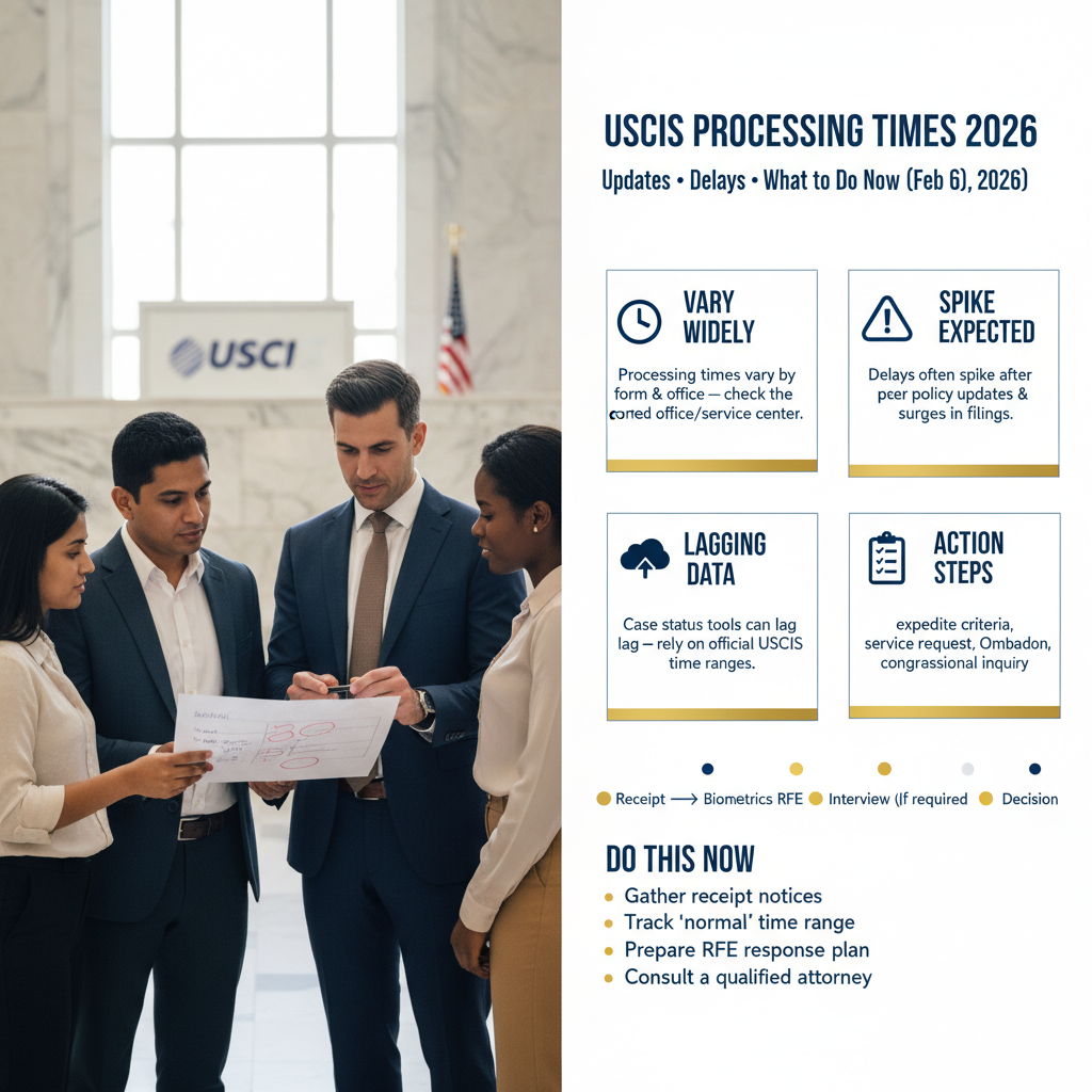 Tiempos de Procesamiento USCIS 2026: Cambios, Retrasos y Qué Hacer - Key Statistics