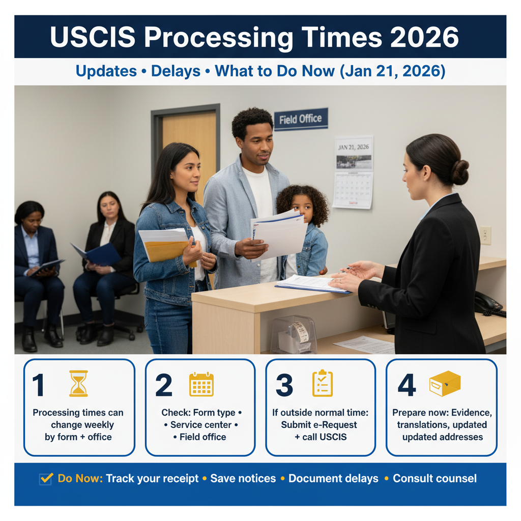 Tiempos de USCIS 2026: Cambios, Retrasos y Qué Hacer Hoy - Key Statistics